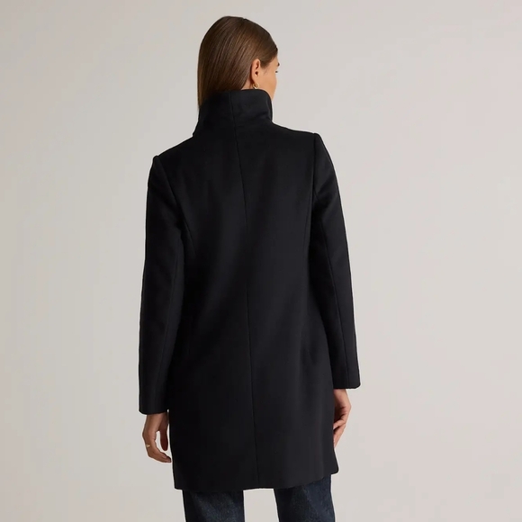 Quince Italian Wool Cocoon Coat. Black. XS. Perfect Condition. - Picture 15 of 17